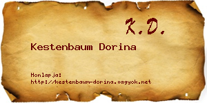 Kestenbaum Dorina névjegykártya