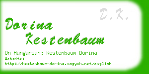 dorina kestenbaum business card